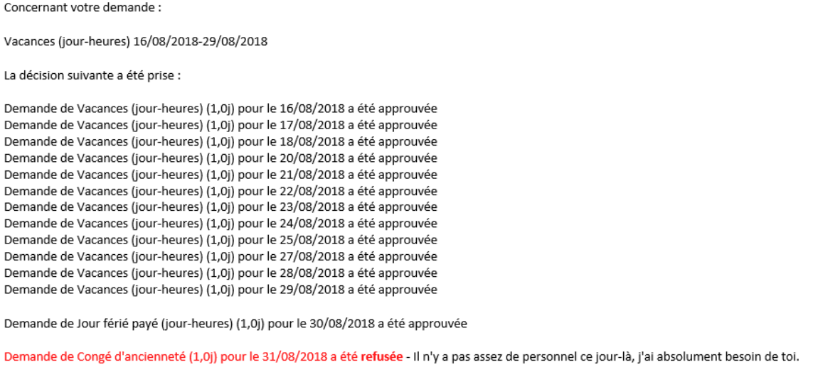 Absences30 Notification